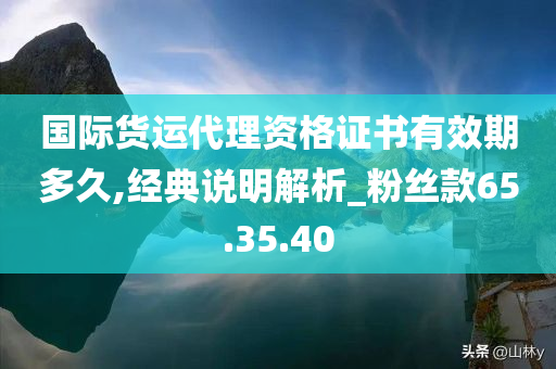 国际货运代理资格证书有效期多久,经典说明解析_粉丝款65.35.40