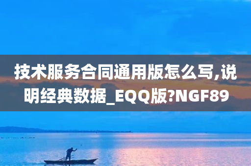 技术服务合同通用版怎么写,说明经典数据_EQQ版?NGF89