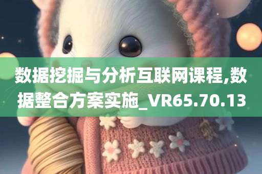 数据挖掘与分析互联网课程,数据整合方案实施_VR65.70.13