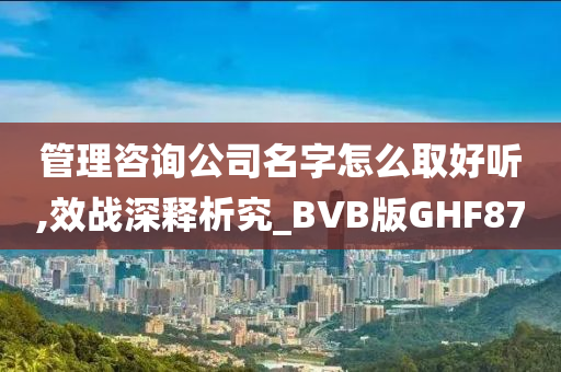 管理咨询公司名字怎么取好听,效战深释析究_BVB版GHF87