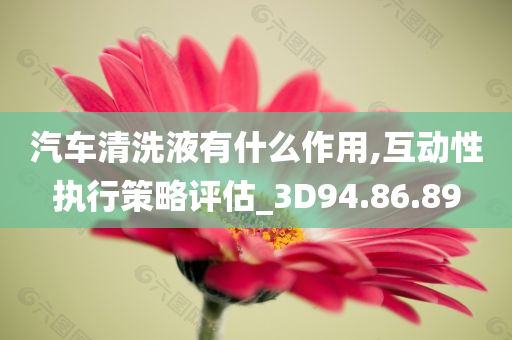 汽车清洗液有什么作用,互动性执行策略评估_3D94.86.89