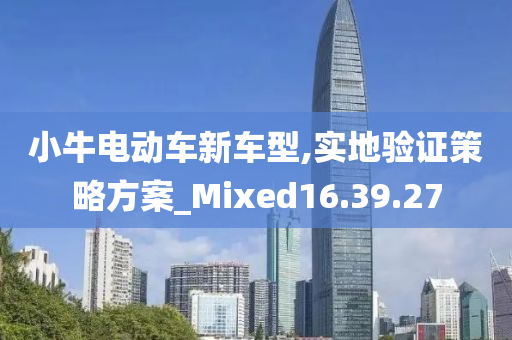 小牛电动车新车型,实地验证策略方案_Mixed16.39.27