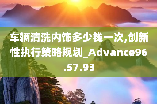 车辆清洗内饰多少钱一次,创新性执行策略规划_Advance96.57.93