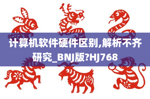 计算机软件硬件区别,解析不齐研究_BNJ版?HJ768