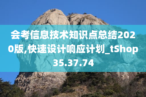 会考信息技术知识点总结2020版,快速设计响应计划_tShop35.37.74