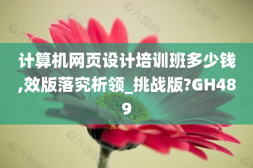 计算机网页设计培训班多少钱,效版落究析领_挑战版?GH489