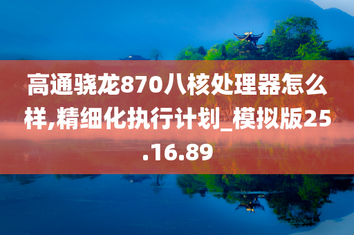 高通骁龙870八核处理器怎么样,精细化执行计划_模拟版25.16.89