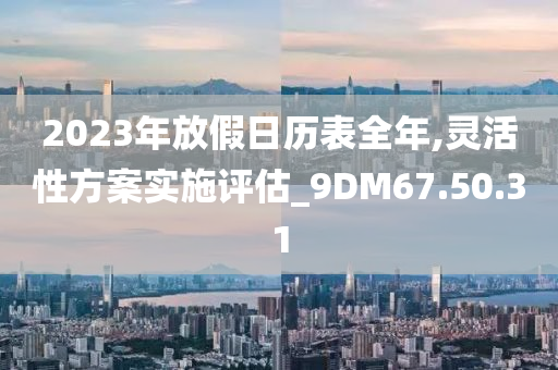 2023年放假日历表全年,灵活性方案实施评估_9DM67.50.31