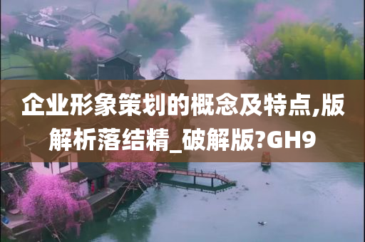 企业形象策划的概念及特点,版解析落结精_破解版?GH9