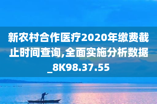 新农村合作医疗2020年缴费截止时间查询,全面实施分析数据_8K98.37.55