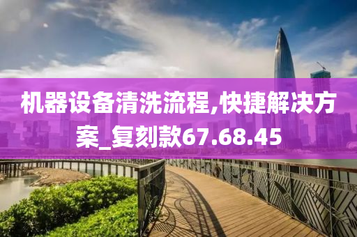 机器设备清洗流程,快捷解决方案_复刻款67.68.45