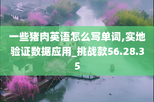 一些猪肉英语怎么写单词,实地验证数据应用_挑战款56.28.35