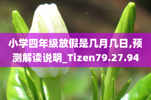 小学四年级放假是几月几日,预测解读说明_Tizen79.27.94