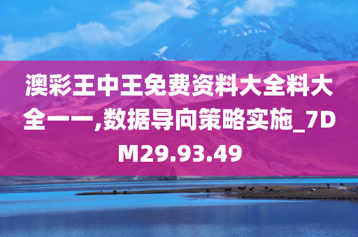 澳彩王中王免费资料大全料大全一一,数据导向策略实施_7DM29.93.49