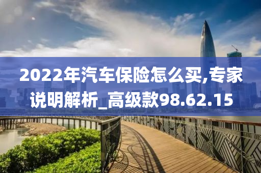 2022年汽车保险怎么买,专家说明解析_高级款98.62.15