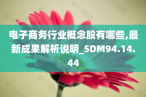 电子商务行业概念股有哪些,最新成果解析说明_5DM94.14.44