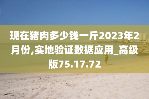 现在猪肉多少钱一斤2023年2月份,实地验证数据应用_高级版75.17.72