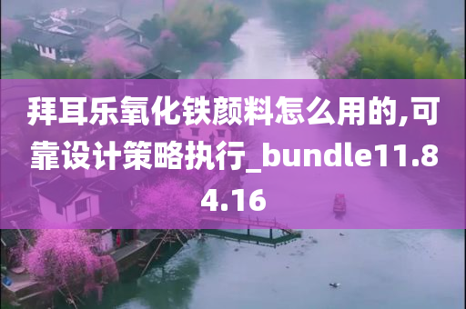 拜耳乐氧化铁颜料怎么用的,可靠设计策略执行_bundle11.84.16