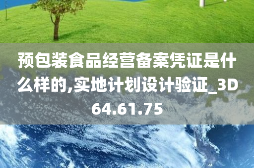 预包装食品经营备案凭证是什么样的,实地计划设计验证_3D64.61.75