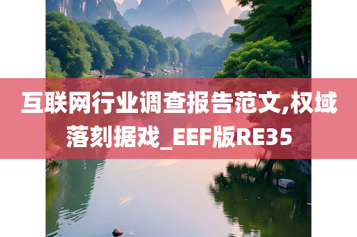 互联网行业调查报告范文,权域落刻据戏_EEF版RE35