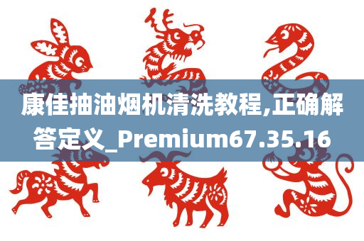 康佳抽油烟机清洗教程,正确解答定义_Premium67.35.16