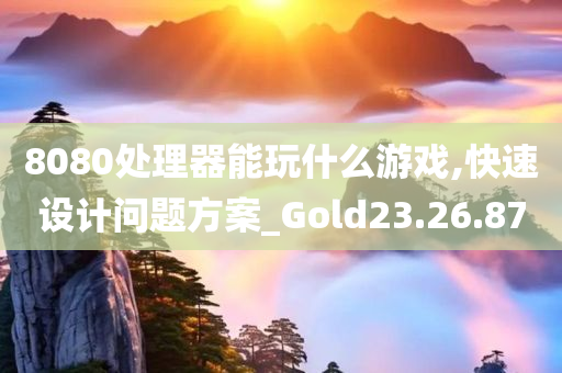 8080处理器能玩什么游戏,快速设计问题方案_Gold23.26.87