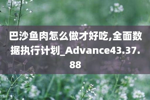 巴沙鱼肉怎么做才好吃,全面数据执行计划_Advance43.37.88