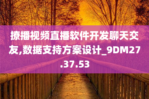 撩播视频直播软件开发聊天交友,数据支持方案设计_9DM27.37.53