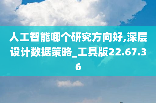 人工智能哪个研究方向好,深层设计数据策略_工具版22.67.36