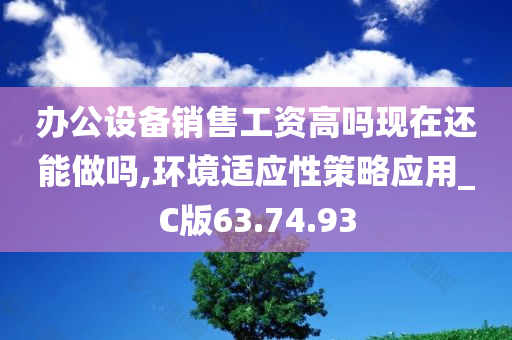 办公设备销售工资高吗现在还能做吗,环境适应性策略应用_C版63.74.93