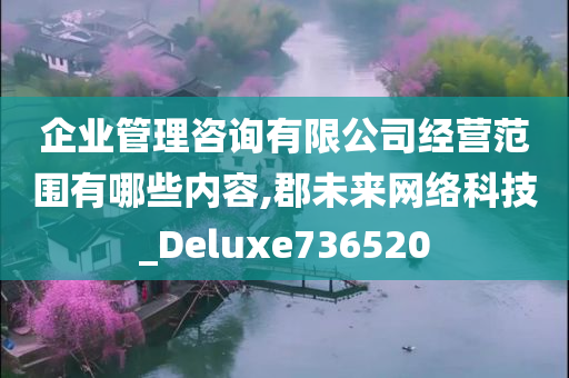 企业管理咨询有限公司经营范围有哪些内容,郡未来网络科技_Deluxe736520