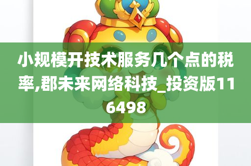 小规模开技术服务几个点的税率,郡未来网络科技_投资版116498