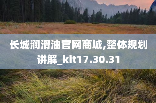 长城润滑油官网商城,整体规划讲解_kit17.30.31