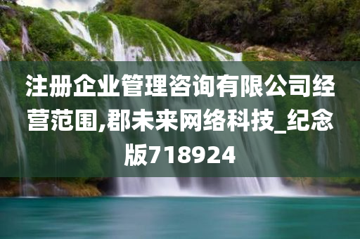 注册企业管理咨询有限公司经营范围,郡未来网络科技_纪念版718924