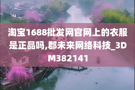 淘宝1688批发网官网上的衣服是正品吗,郡未来网络科技_3DM382141