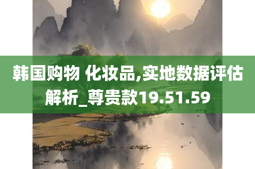 韩国购物 化妆品,实地数据评估解析_尊贵款19.51.59