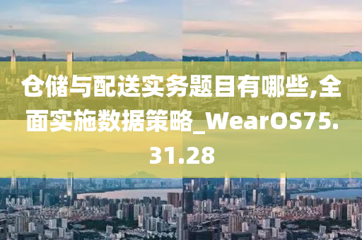 仓储与配送实务题目有哪些,全面实施数据策略_WearOS75.31.28