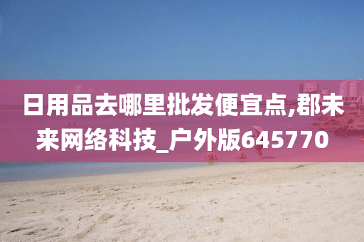 日用品去哪里批发便宜点,郡未来网络科技_户外版645770