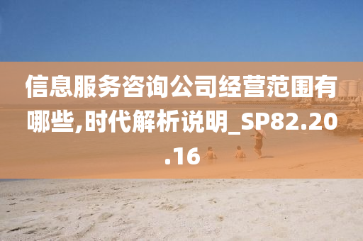 信息服务咨询公司经营范围有哪些,时代解析说明_SP82.20.16