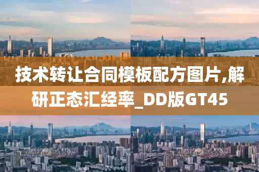 技术转让合同模板配方图片,解研正态汇经率_DD版GT45