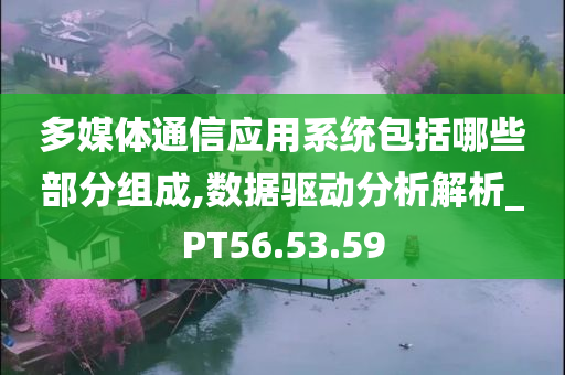 多媒体通信应用系统包括哪些部分组成,数据驱动分析解析_PT56.53.59