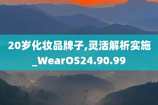 20岁化妆品牌子,灵活解析实施_WearOS24.90.99