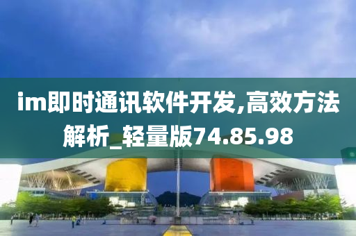 im即时通讯软件开发,高效方法解析_轻量版74.85.98