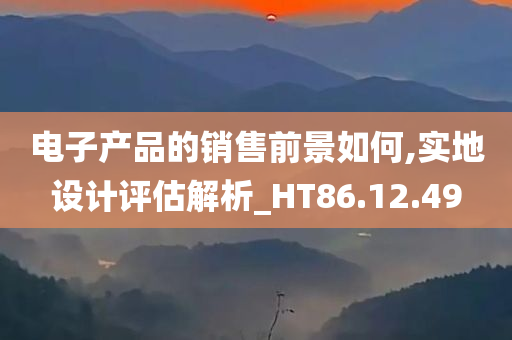 电子产品的销售前景如何,实地设计评估解析_HT86.12.49