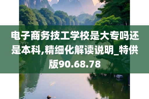 电子商务技工学校是大专吗还是本科,精细化解读说明_特供版90.68.78