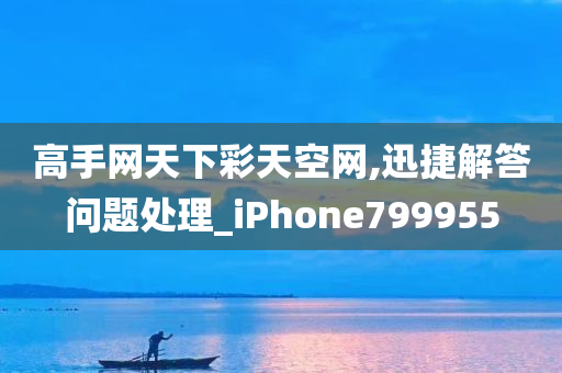 高手网天下彩天空网,迅捷解答问题处理_iPhone799955