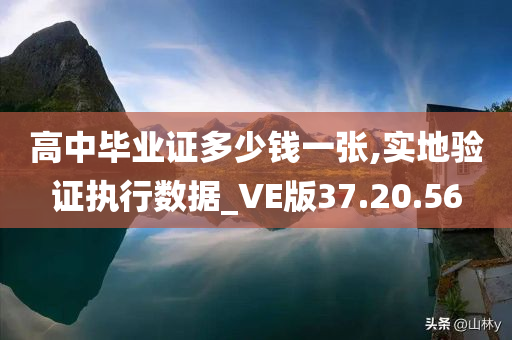 高中毕业证多少钱一张,实地验证执行数据_VE版37.20.56