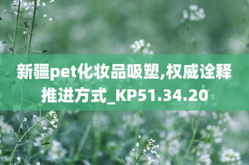 新疆pet化妆品吸塑,权威诠释推进方式_KP51.34.20