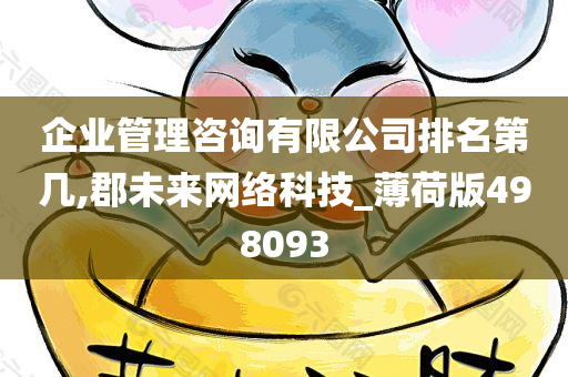 企业管理咨询有限公司排名第几,郡未来网络科技_薄荷版498093