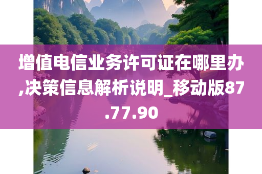 增值电信业务许可证在哪里办,决策信息解析说明_移动版87.77.90